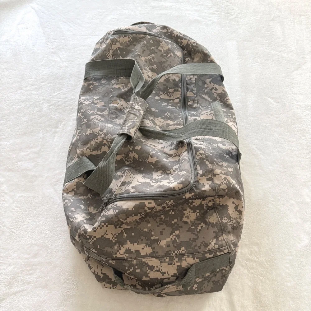 Military Surplus Duffle Bag Large ACU Digital Camo Tactical Travel Luggage